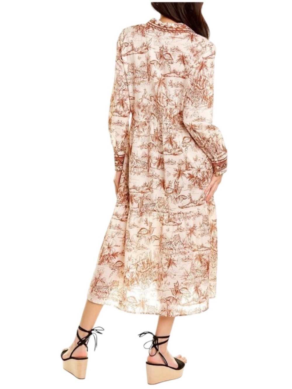 JOHNNY WAS Rho Tiered Midi Dress - Picture 2 of 8
